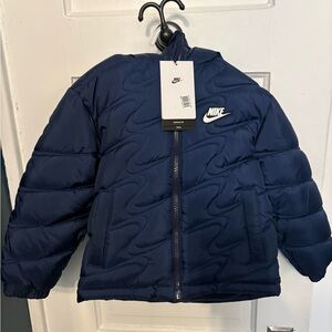 Nike Kids Blue Puffer Jacket